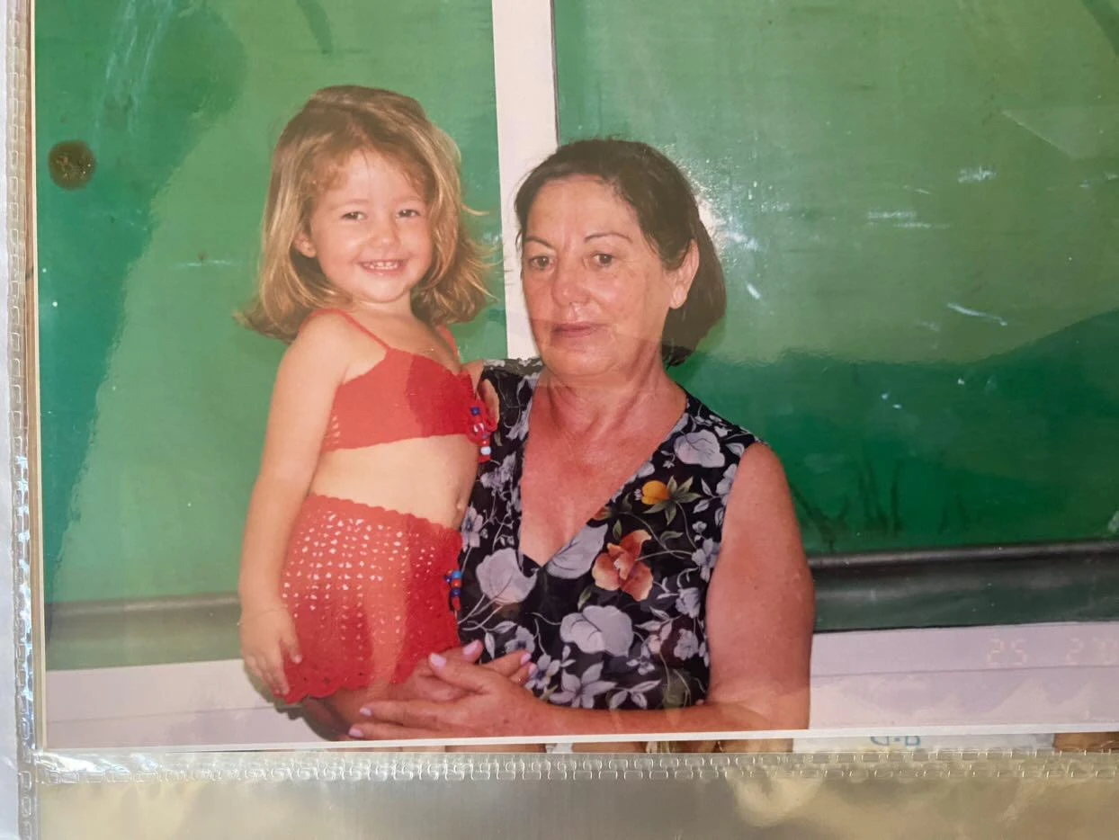 Photo reference for mother and child fine line tattoo custom design South Florida